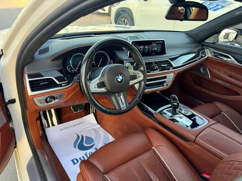 2017 BMW 7-Series 760Li xDrive 12 Cylinders petrol Engine White Brown Sedan Japanese Specs