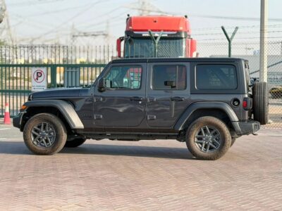 2024 Jeep Wrangler SPORT 2.0 Litres 4 Cylinders Petrol Engine Grey Black SUV American Specs