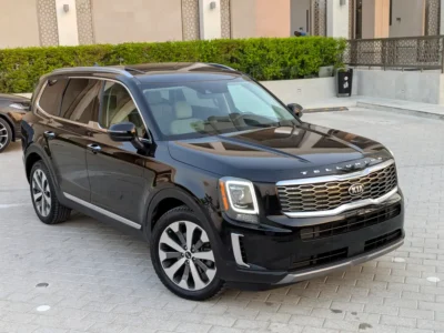 2020 Kia Telluride EX 3.8 Litres V6 Petrol Engine Black Beige SUV American Specs Excellent Condition