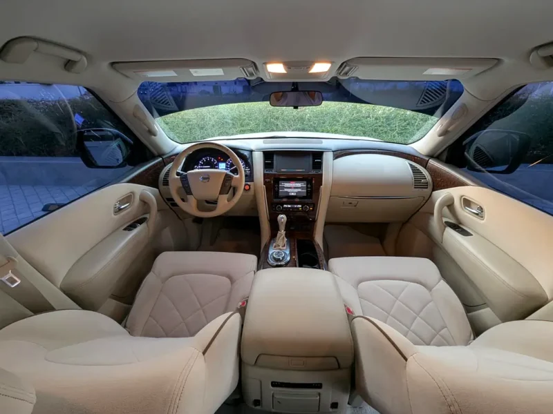 2019 Nissan Patrol SE 4.0L 6 Cylinders Petrol Engine White Beige SUV GCC Spec Excellent Condition
