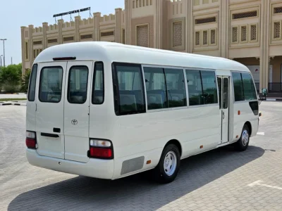 2003 Toyota Coaster Basic 4 Cylinders Diesel Engine Manual White Blue Van Very Neat and Clean