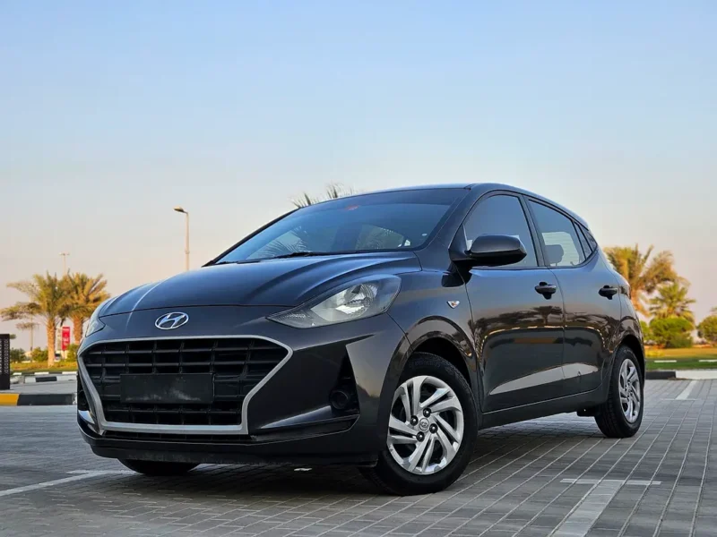 2021 Hyundai Grand i10 Smart 4 Cylinders Petrol Engine Grey Hatchback GCC Specs Premium Condition