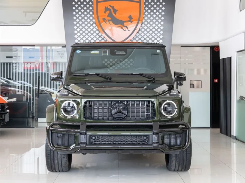 2026 Mercedes Benz G63 AMG STD 4.0L V8 Biturbo Petrol Engine Green Tan SUV Fully Loaded