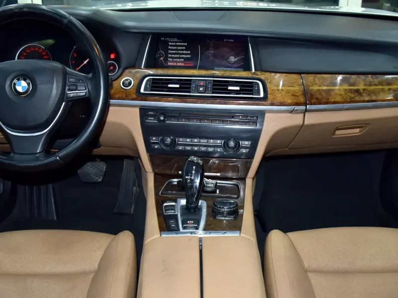 2015 BMW 7-Series 730Li 6 Cylinders Petrol Engine White Tan Sedan GCC Specs Automatic