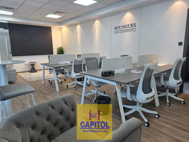 1,128 sqft FURNISHED OFFICE WITH 4 GLASS PARTITION AVAILABLE FOR RENT IN BUSINESS BAY (BK)