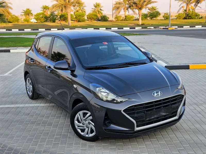 2021 Hyundai Grand i10 Smart 4 Cylinders Petrol Engine Grey Hatchback GCC Specs Premium Condition