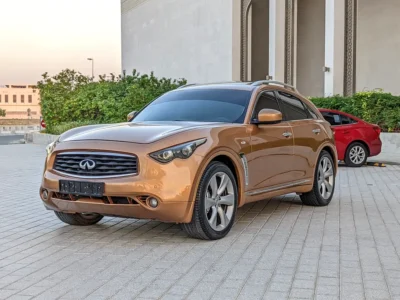 2007 Infiniti FX50 Sport 5.0 Litres V8 Petrol Engine Gold Brown Premium Luxury SUV GCC Specs