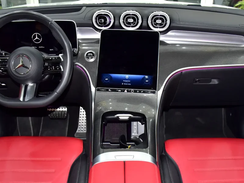 2015 Mercedes-Benz GLC Coupe GLC 200 4MATIC 4 Cylinders Engine White Red Crossover GCC