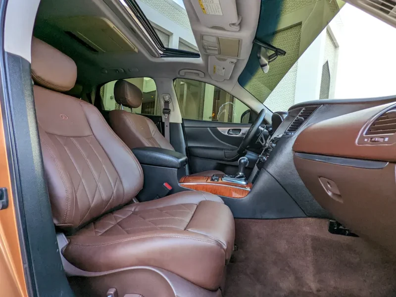 2007 Infiniti FX50 Sport 5.0 Litres V8 Petrol Engine Gold Brown Premium Luxury SUV GCC Specs