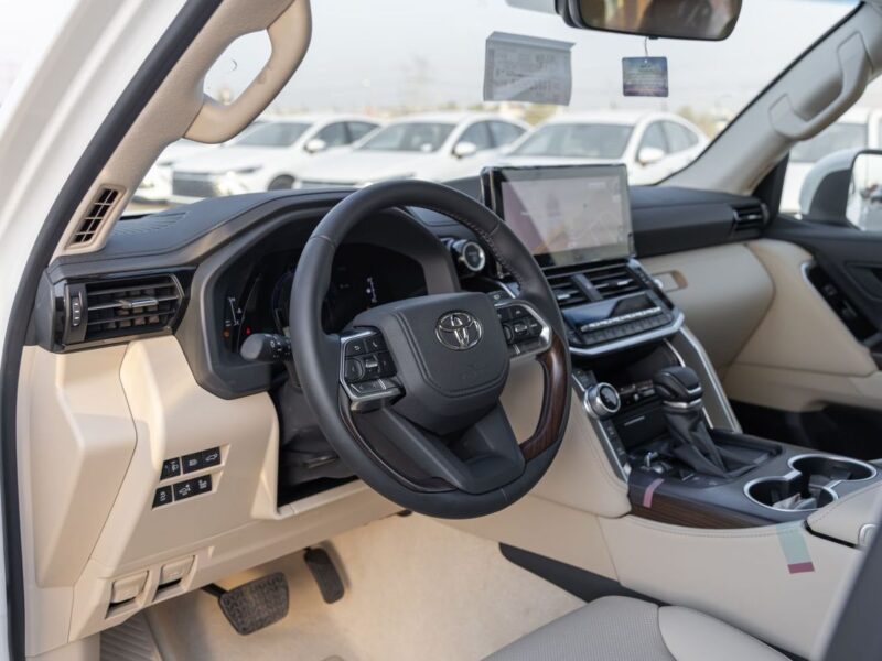 2026 Toyota Land Cruiser GXR 3.5 Litres 6 Cylinders Hybrid Engine White Beige SUV GCC Specs