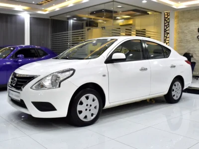 2023 Nissan Sunny EX 4 Cylinders Petrol Engine White Beige Sedan GCC Specs Automatic