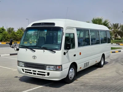 2003 Toyota Coaster Basic 4 Cylinders Diesel Engine Manual White Blue Van Very Neat and Clean