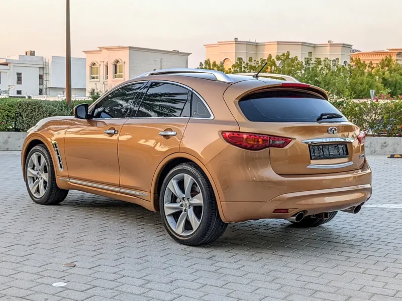 2007 Infiniti FX50 Sport 5.0 Litres V8 Petrol Engine Gold Brown Premium Luxury SUV GCC Specs
