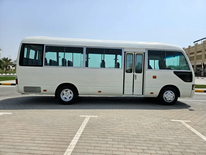 2003 Toyota Coaster Basic 4 Cylinders Diesel Engine Manual White Blue Van Very Neat and Clean