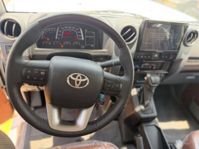 2025 Toyota Land Cruiser 76 2.8 Litres 4 Cylinders Diesel Engine White Tan SUV GCC Specs