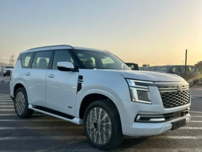 2026 Nissan Patrol LE PLATINUM CITY 3.5L Twin Turbo 6 Cylinders Petrol Engine White Burgundy SUV
