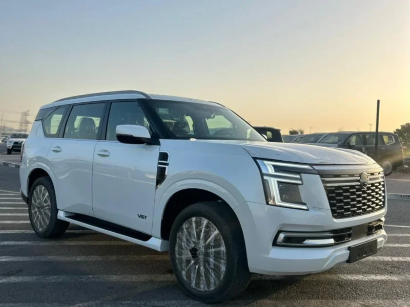 2026 Nissan Patrol LE PLATINUM CITY 3.5L Twin Turbo 6 Cylinders Petrol Engine White Burgundy SUV