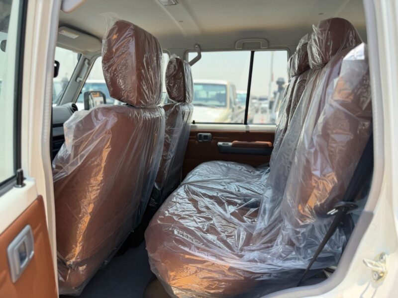 2025 Toyota Land Cruiser 76 2.8 Litres 4 Cylinders Diesel Engine White Tan SUV GCC Specs