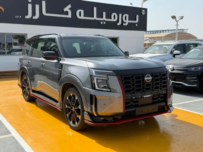 2026 Nissan Patrol Nismo 3.5 Litres Twin-Turbo V6 Petrol Engine Dark Grey Red SUV GCC Specs