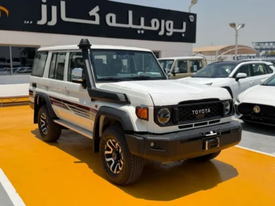 2025 Toyota Land Cruiser 76 2.8 Litres 4 Cylinders Diesel Engine White Tan SUV GCC Specs