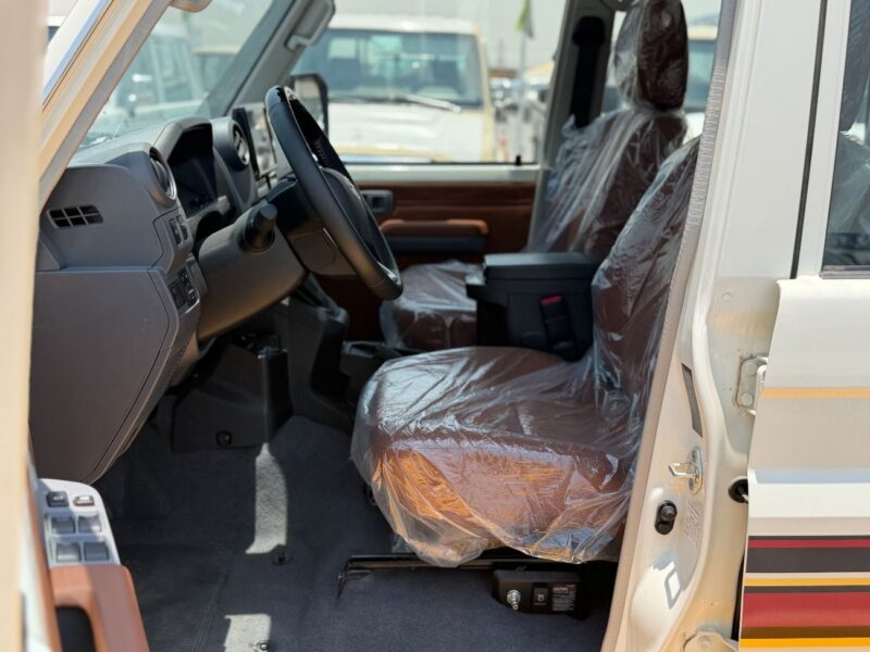 2025 Toyota Land Cruiser 76 2.8 Litres 4 Cylinders Diesel Engine White Tan SUV GCC Specs