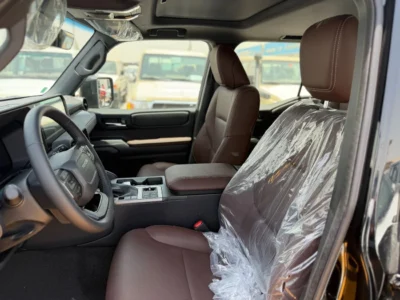 2025 Toyota Prado ADVENTURE 2.4 Litres 4 Cylinders Petrol Engine Black Tan SUV GCC Specs