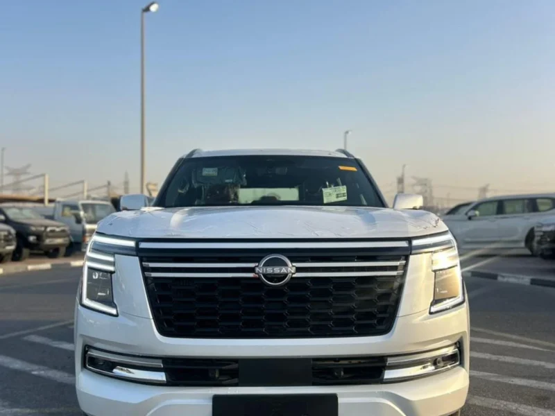 2026 Nissan Patrol LE PLATINUM CITY 3.5L Twin Turbo 6 Cylinders Petrol Engine White Burgundy SUV