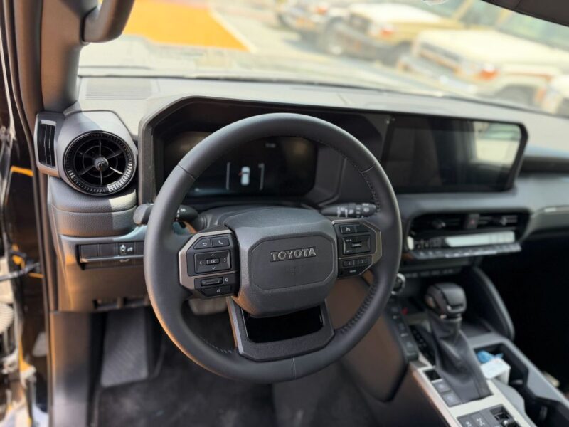 2025 Toyota Prado ADVENTURE 2.4 Litres 4 Cylinders Petrol Engine Black Tan SUV GCC Specs