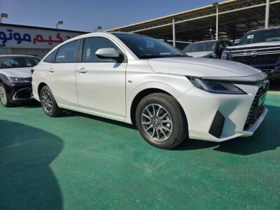 2026 Toyota Yaris 1.3 Litres 4-Cylinder Petrol Engine White Beige Sedan GCC Specs