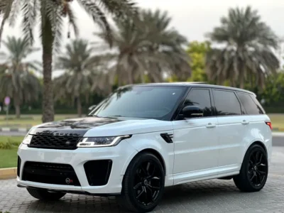 2015 Land Rover Range Rover Sport SVR 8 Cylinders Petrol Engine White Red SUV GCC Specs