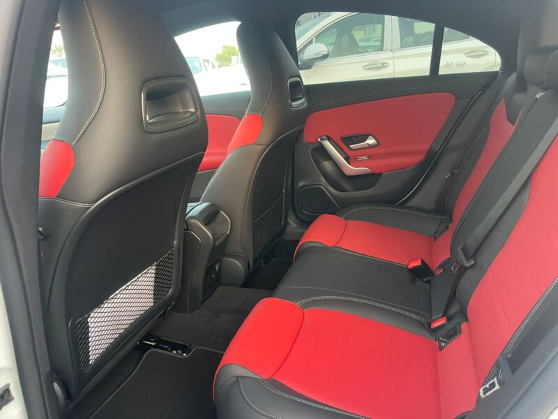 2023 Mercedes-Benz CLA 200 1.3-liter turbocharged 4-cylinder Engine White Black Sedan GCC