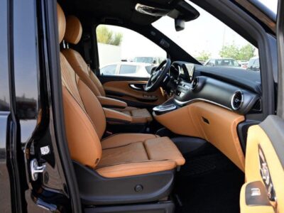 2024 Mercedes-Benz V 250 2.0-liter 4-cylinder Turbo-Diesel Engine Black Tan Van GCC Specs