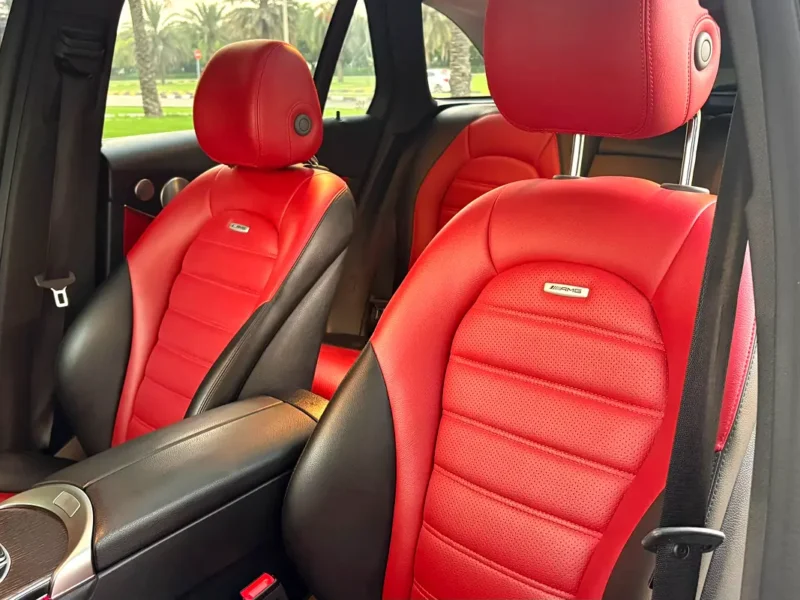 2020 Mercedes-Benz GLC 300 4MATIC 2.0L turbocharged Engine 4 Cylinders Engine Grey Red SUV