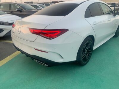 2023 Mercedes-Benz CLA 200 1.3-liter turbocharged 4-cylinder Engine White Black Sedan GCC