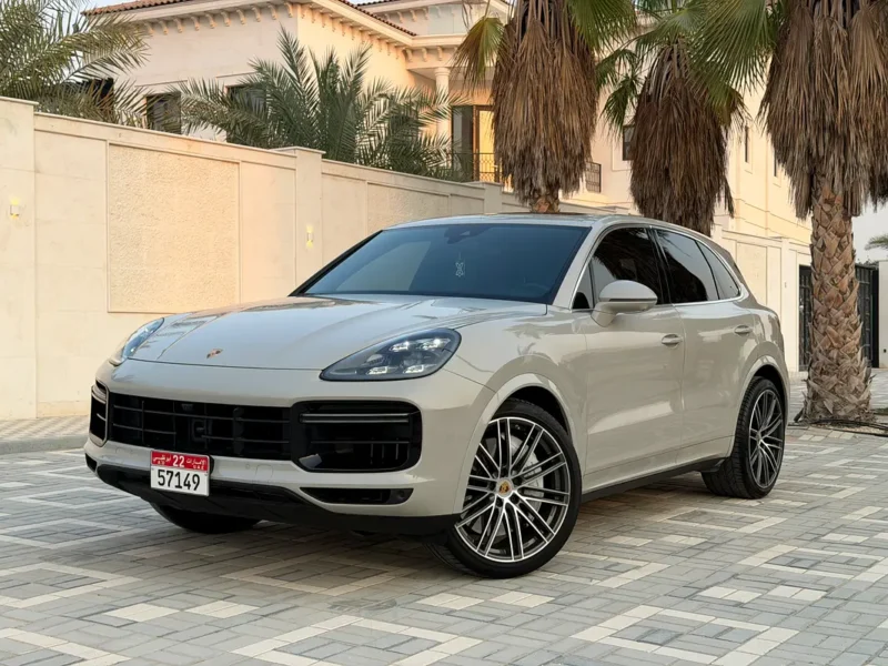 2023 Porsche Cayenne Turbo 4.0L V8 twin-turbo Petrol Engine Grey Red SUV American Specs