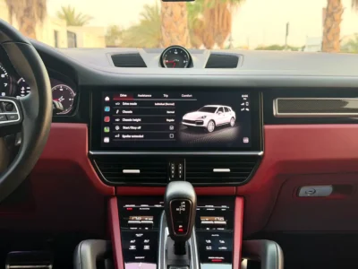 2023 Porsche Cayenne Turbo 4.0L V8 twin-turbo Petrol Engine Grey Red SUV American Specs