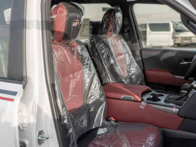 2025 Toyota Land Cruiser GR-Sport 3.5L V6 Twin-Turbo Hybrid Engine White Red SUV GCC