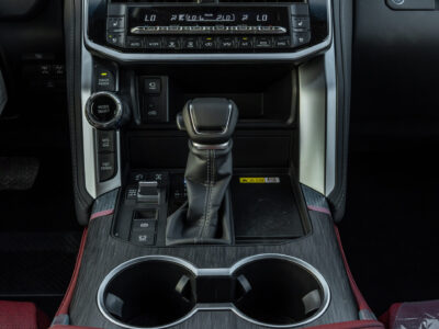 2025 Toyota Land Cruiser GR-Sport 3.5L V6 Twin-Turbo Hybrid Engine White Red SUV GCC