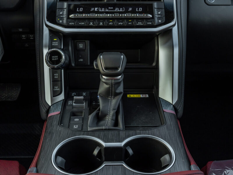 2025 Toyota Land Cruiser GR-Sport 3.5L V6 Twin-Turbo Hybrid Engine White Red SUV GCC