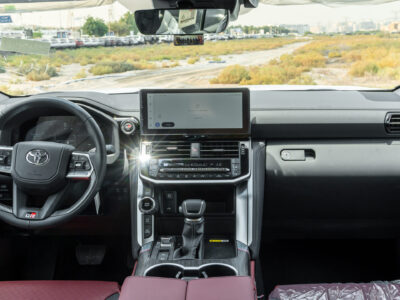 2025 Toyota Land Cruiser GR-Sport 3.5L V6 Twin-Turbo Hybrid Engine White Red SUV GCC