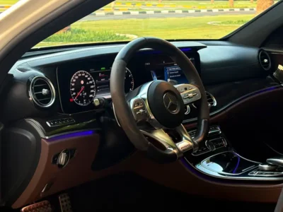 2020 Mercedes-Benz E-Class E 53 AMG 3.0L inline-6 Turbocharged Engine White Brown Sedan GCC