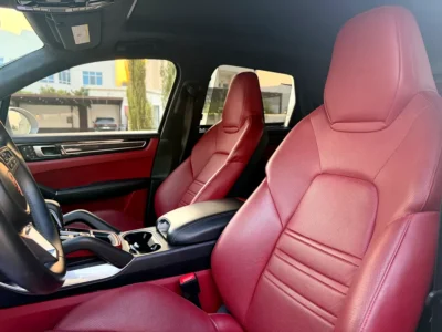2023 Porsche Cayenne Turbo 4.0L V8 twin-turbo Petrol Engine Grey Red SUV American Specs