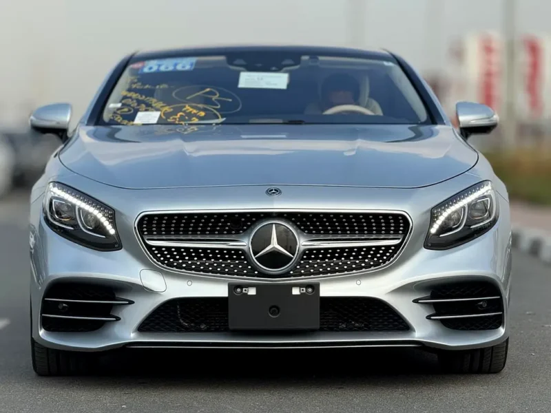 2018 Mercedes-Benz S-Class S 560 4MATIC 8 Cylinders Engine Silver Beige Coupe Mint Condition