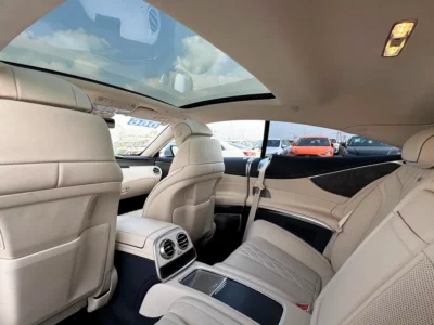 2018 Mercedes-Benz S-Class S 560 4MATIC 8 Cylinders Engine Silver Beige Coupe Mint Condition