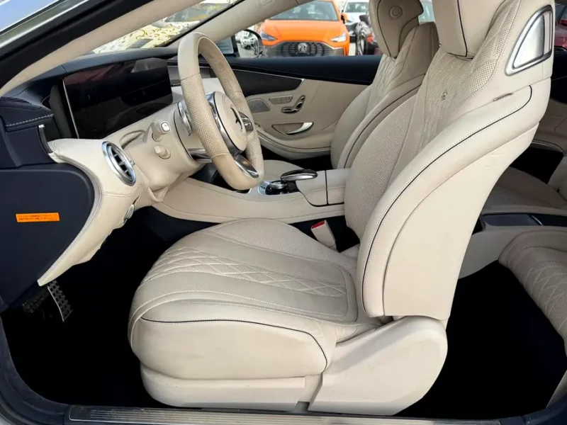 2018 Mercedes-Benz S-Class S 560 4MATIC 8 Cylinders Engine Silver Beige Coupe Mint Condition