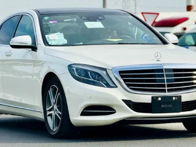 2015 Mercedes-Benz S-Class S 400 h 6 Cylinders Hybrid Engine White Brown Sedan CLEAN TITLE