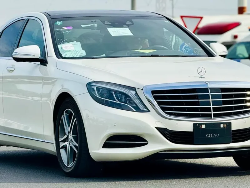 2015 Mercedes-Benz S-Class S 400 h 6 Cylinders Hybrid Engine White Brown Sedan CLEAN TITLE