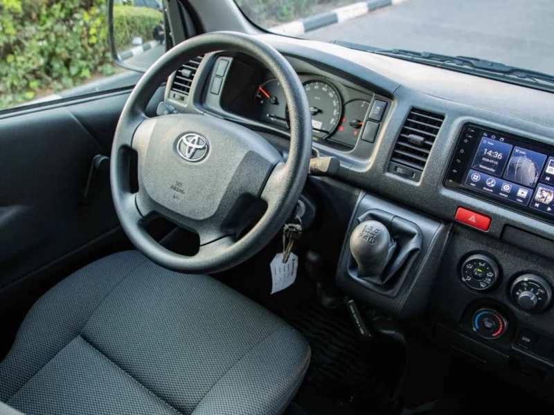 2026 Toyota Hiace Hi Roof 3-Seater Cargo Van 2.7L Dual VVT-i 4-Cylinder Engine White Grey Van
