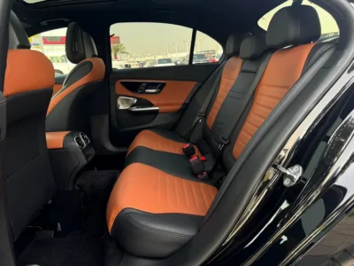 2023 Mercedes-Benz C-Class C43 AMG 4MATIC 4 Cylinders Engine Black Brown Sedan CLEAN TITLE