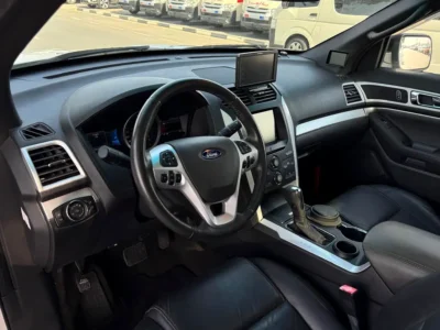 2014 Ford Explorer XLT 6 Cylinders Petrol Engine White Black SUV Neat and Clean Car